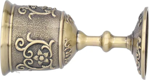 Vista 6 de Cáliz, cáliz de vino con copa de metal de sabor retro para suministros de fiesta (grande)