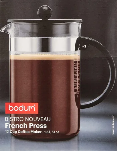 Vista 2 de Bodum Bistro Nouveau French Press Cafetera eléctrica 12Copa 51-ounce