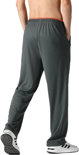 Vista 56 de Pantalones deportivos para hombre con bolsillos con cremallera, pantalones deportivos ligeros, pantalones de entrenamiento holgados atléticos
