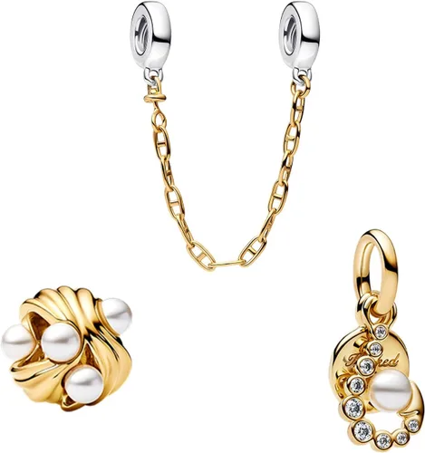Vista 17 de Amufer S925 Charms for Women, compatible with Pandora Bracelets and Necklaces, Jewelry Gift