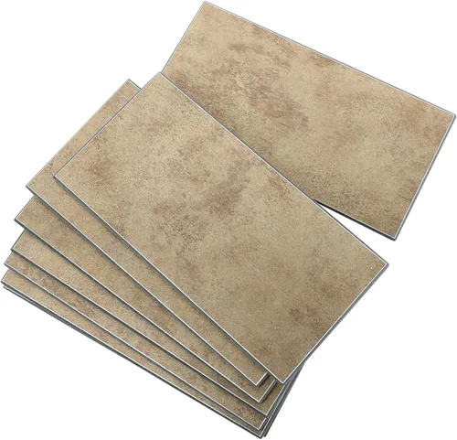 Vista 8 de Protector contra salpicaduras hexagonal blanco de despegar y pegar - Azulejo de pared de cerámica sintética, compuesto de aluminio tipo panal