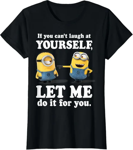 Vista 48 de Camiseta gráfica de Minions de Mi villano favorito: Ríete de ti mismo Negro