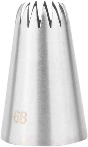 Vista 7 de Restaurantware Pastry Tek - Punta para decoración de 1 estrella abierta, punta de glaseado de acero inoxidable resistente a abolladuras, apta