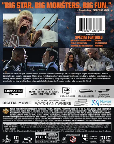 Vista 2 de Rampage (4K Ultra HD) 4K UHD