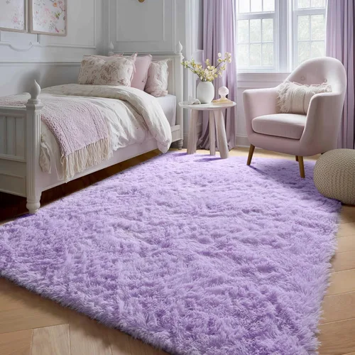 Vista 150 de ONASAR - Alfombra de pasillo negra de 2 x 6 pies, esponjosa, lavable, ultrasuave, afelpada, peluda, tapete para bebés, dormitorio de niños, armario