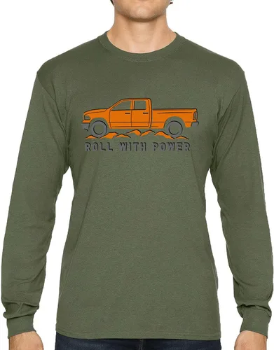 Vista 106 de Tee Hunt Camisetas gráficas y camisetas sin mangas para hombre Roll with Power Pickup Truck
