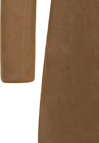 Vista 5 de Maiyifu-GJ Gabardina de mezcla de lana para hombre, longitud media, cuello con muescas, abrigos largos para negocios, chaqueta de un solo botonadura
