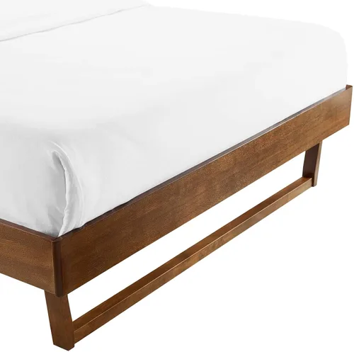Vista 7 de Modway MOD-6212-WAL Billie - Marco de cama con plataforma de madera, tamaño individual, nogal