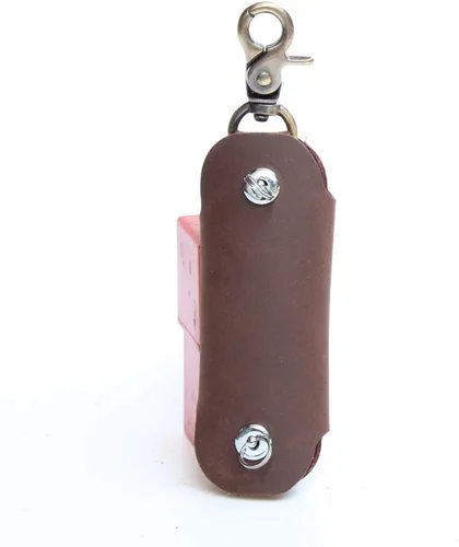 Vista 7 de Upgraded Minimalist Leather Key Case Securely Prevents Falling Off Key Holder Key Organizer