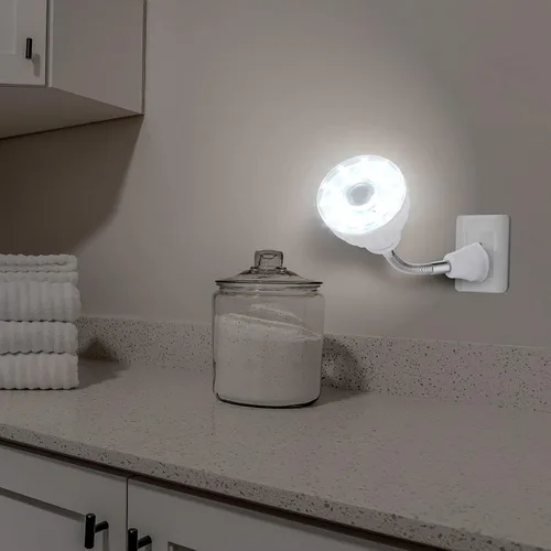 Vista 5 de Paquete de 3 luces LED de noche activadas por movimiento, luz con sensor Blanco frío