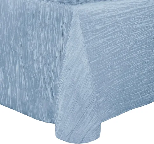 Vista 3 de Ultimate Textile Delano Crinkle - Mantel ovalado de tafetán (50 x 90 pulgadas), color negro