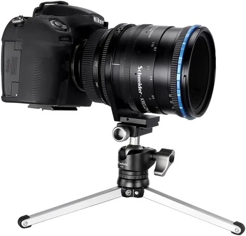 Vista 2 de Leofoto MT-01 + LH-25 - Kit de trípode de mesa con cabezal de bola y abrazadera compatible con Arca/RRS y placa QR