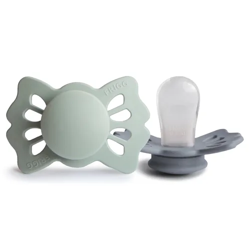 Vista 26 de FRIGG Daisy SilkySoft Chupete de Silicona para Bebé Fabricado en Dinamarca Sin BPA (Rosa Bebé/Lila Suave, 0-6 Meses)