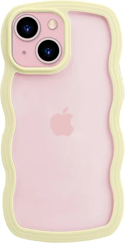 Vista 20 de LOEV Funda transparente diseñada para iPhone 7 Plus, iPhone 8 Plus con borde ondulado, bonita funda transparente con forma de onda rizada, a prueba