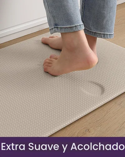 Vista 6 de DEXI Alfombrillas de Cocina Acolchadas Anti Fatiga, 17x59, Alfombra de Pasillo para Estar de Pie Impermeable, Espuma Viscoelástica Cómoda Acolchada