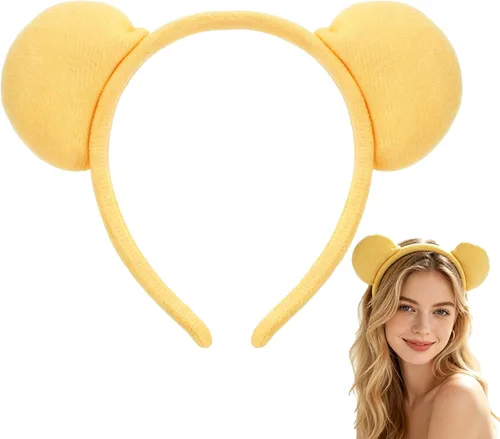 Vista 13 de KICOSY Diadema de orejas de animal de felpa, accesorios para el cabello Rana