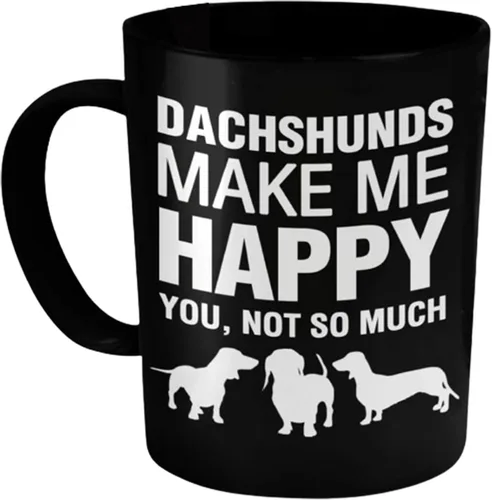 Vista 9 de DogsMakeMeHappy Taza Basset Hound – Basset Hounds Make Me Happy – Taza de café Basset Hound – Regalos de Basset Hound