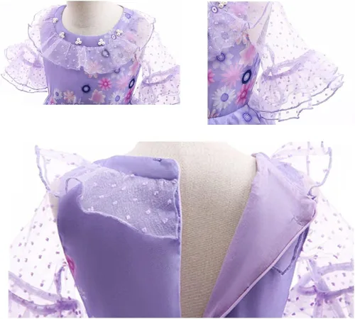 Vista 3 de Hinata Shoyo Vestido de niña para cosplay de princesa vestido de Halloween con bolsa
