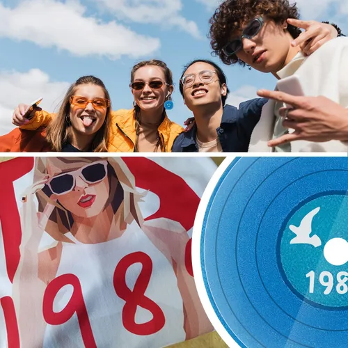 Vista 4 de Aretes inspirados en el cantante 1989 TS Inspired Pendientes para los fanáticos de la música regalos para los amantes de la música, regalos