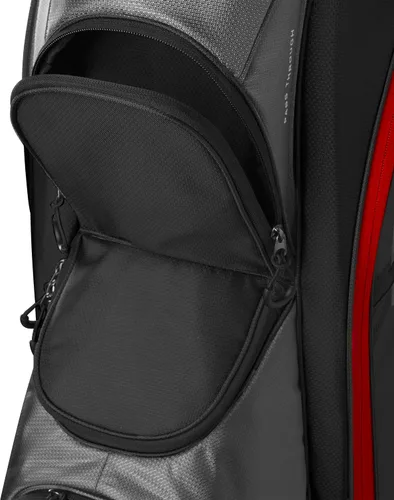 Vista 4 de Wilson Bolsa de Carrito de Golf Feather - Negro/Gris/Rojo
