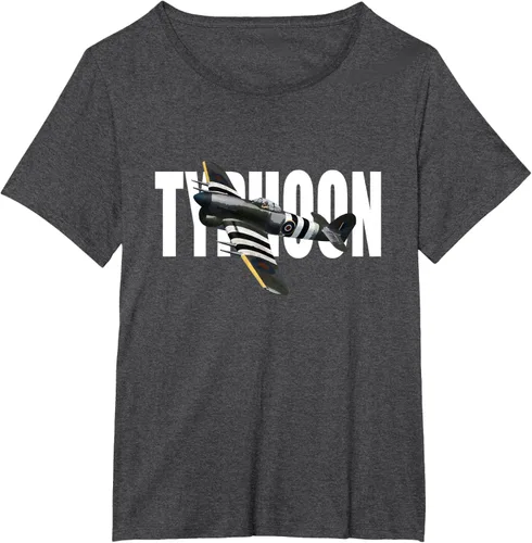 Vista 22 de RAF Hawker Typhoon WW2 Fighter Aircraft T-Shirt
