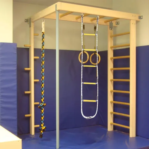 Vista 6 de Aoneky Escalera de cuerda de escalada de nailon de 7.8 pies para niños o adultos, escalera colgante para patio de recreo para columpios, escalera