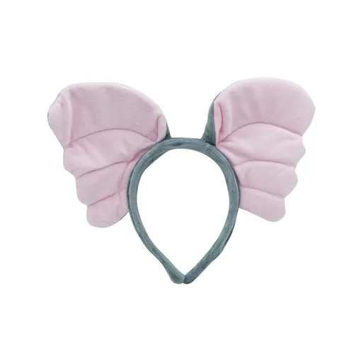 Vista 3 de Diademas de animales con orejas de elefante 3 unidades suaves para cosplay