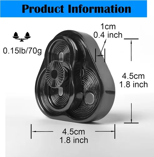 Vista 2 de YANZHE Juguete deslizante magnético triangular, juguetes de metal EDC para adultos, alivio del estrés y la ansiedad, oficina (negro)