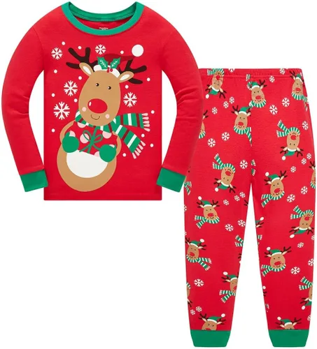 Vista 14 de Pijamas para Niños Pequeños, Conjunto de Ropa para Niños Pequeños, Ropa de Dormir de Planeta y Tren, Manga Larga, 100% Algodón, 2 Piezas, Pijamas
