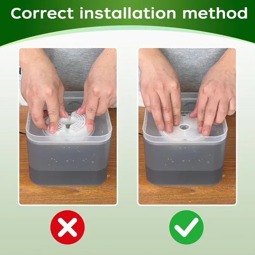 Vista 6 de Filtros de fuente de agua para gatos, filtro de repuesto de fuente de agua para mascotas de filtración múltiple, 8 o 12 paquetes de filtros