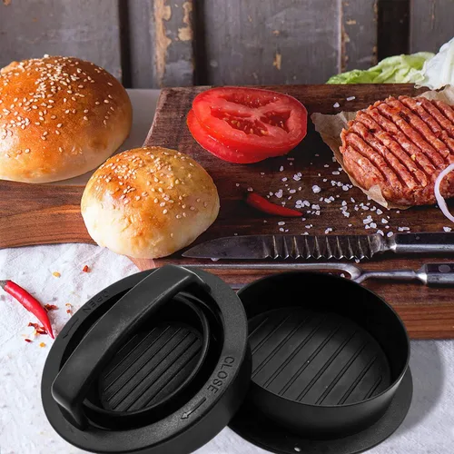 Vista 8 de TCAIRG - Molde para hamburguesas para hamburguesas de diferentes tamaños, funciona mejor para prensa de hamburguesas rellenas, deslizadores