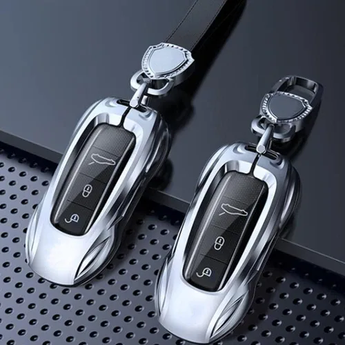 Vista 5 de Carcasa de aleación de zinc con protección de metal para Porsche Macan Cayenne Panamera 911 Cayman Boxster 718