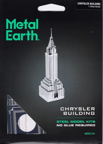 Vista 6 de Fascinations Metal Earth Chrysler Building 3D Kit de modelo de metal