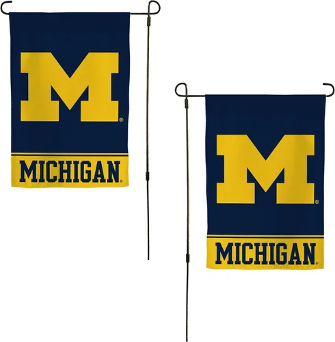 Vista 13 de Desert Cactus Bandera de jardín de la Universidad de Michigan UM – 19 x 12 pulgadas, bandera de Michigan Wolverines, para exhibición al aire libre