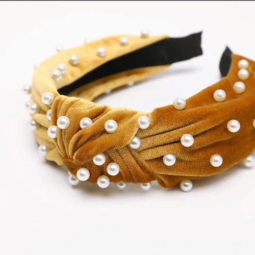 Vista 4 de LOVNFC Diademas para Mujeres 6 Piezas Bandas para la Cabeza Anudadas Antideslizantes de Moda para mujeres Niñas Anchas Nudo Superior Turbante Bandas