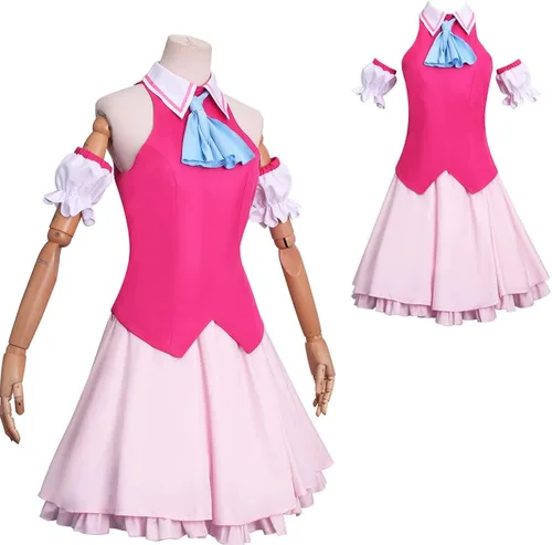 Vista 5 de Oshi no Ko Cosplay Costume Ai Hoshino Dress Anime School Girls Uniform Halloween Carnival Costumes