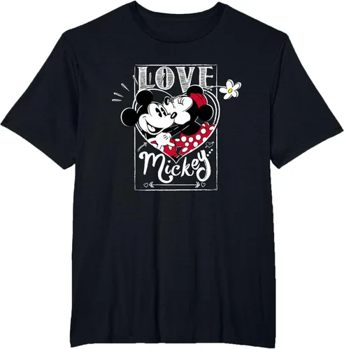 Vista 67 de Disney Mickey & Minnie Mouse Love Mickey - Camiseta para el día de San Valentín