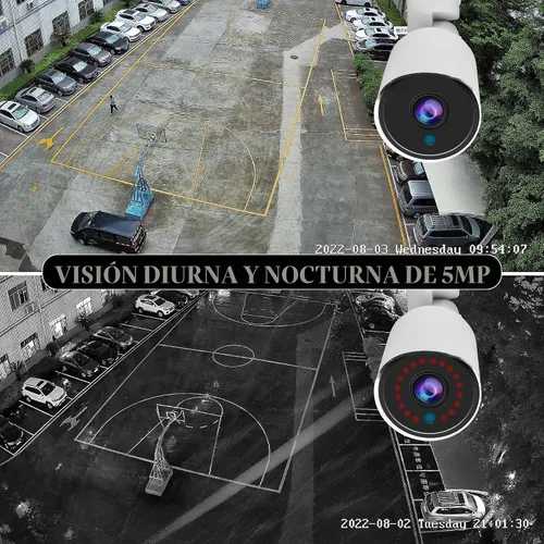 Vista 3 de Cámara bala de seguridad analógica de 5MP 4 en 1 TVI/CVI/AHD/CVBS