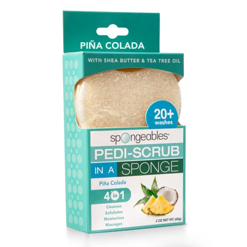 Vista 15 de Spongeables Pedi Scrub Foot Exfoliating 20+ Wash Sponge