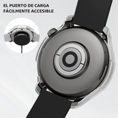 Vista 6 de Rc-Z Paquete de 2 fundas protectoras de pantalla para reloj inteligente Amazfit Balance, parachoques duro de policarbonato integrado, película