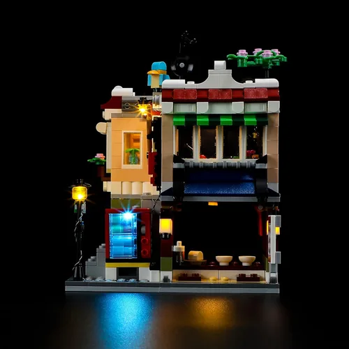 Vista 3 de BRIKSMAX Kit de iluminación LED para LEGO-31131 Downtown Noodle Shop - Compatible con Lego Creator 3 en 1 modelo de bloques de construcción - No