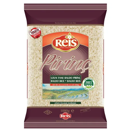 Vista 10 de Reis Arroz baldo, 1.1 libras (17.64 oz), arroz blanco de grano largo, bolsa de cereales naturales para pilafs y comidas, alimentos básicos