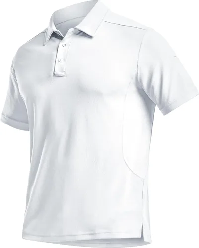 Vista 9 de CQR Camiseta polo táctica para hombre, de manga corta, ligera y con Dry Fit, tela piqué, FPU 50+, para exteriores