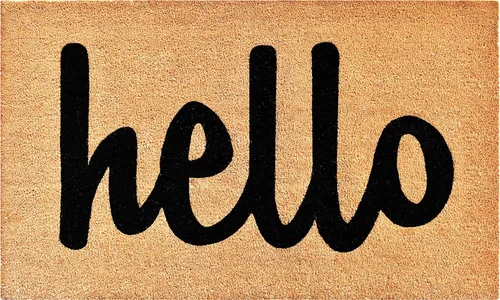 Vista 13 de Calloway Mills 100211729BNB Block Hello Felpudo de 17 x 29 pulgadas, negro/natural