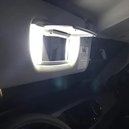 Vista 6 de Yoper Kit de luz LED para mapa de cúpula interior, compatible con placa de espejo de tocador Toyota Tacoma 2016-2021, blanco brillante 6000K