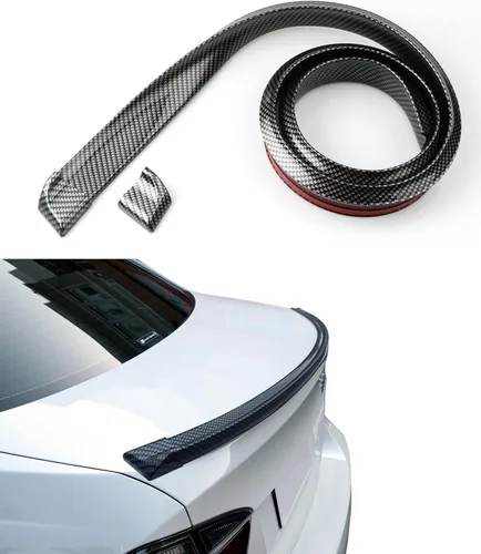 Vista 8 de ESEWALAS Alerón Trasero Universal para Exterior de Carro, Kit de Labio de Alerón de Maletero de Carro para Techo, Alerón para Carros, Kit de Alerón