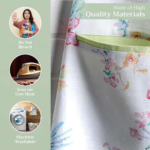 Vista 84 de Maison d' Hermine Delantales para mujer con bolsillo, 100% algodón (27.50 x 31.50 pulgadas)