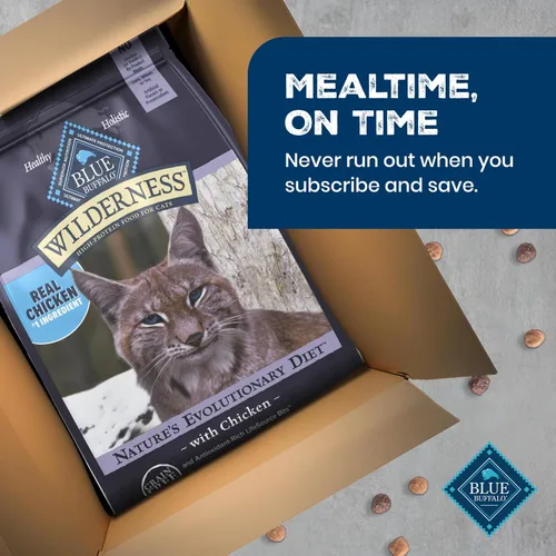 Vista 9 de Blue Buffalo Wilderness - Dieta Evolutiva Natural de la Naturaleza, Alimento Seco Natural para Gatos Adultos Alto en Proteínas y Sin Granos, Sabor