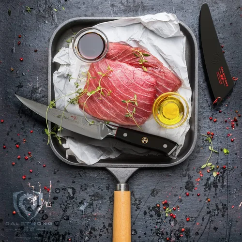 Vista 6 de DALSTRONG Cuchillo fileteador, Shogun Series – VG10 – 6 pulgadas– con vaina – 2 mm de grosor Negro