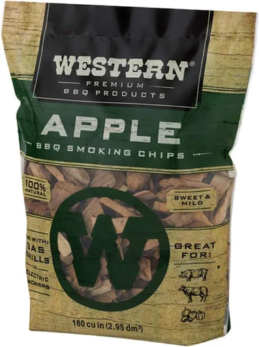 Vista 6 de Ultimate Western BBQ - Paquete variado de chips de madera para ahumar (3) - Sabores de manzana, nuez y cereza